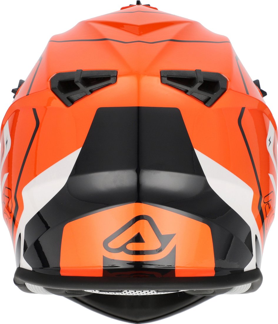 Мотошлем Acerbis Linear 2206 Graphic 0025316.203.061 (XS, оранжевый/белый)