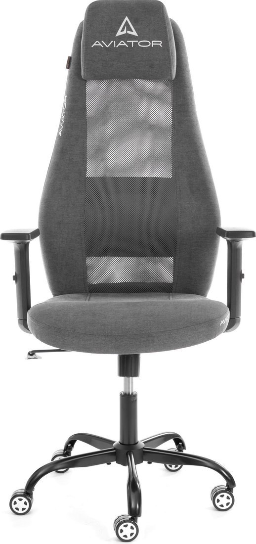 Офисное кресло TetChair Aviator PLT metalBL (ткань, серый, KUB 05/W-12)