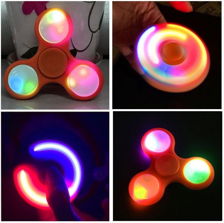 Фиджет спиннер Bingo Hand Spinner LED (оранжевый)