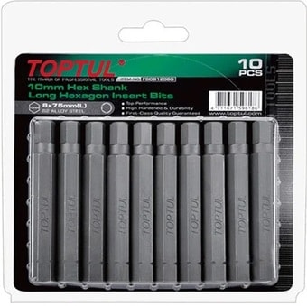 Набор бит Toptul FSDB1210G (10 предметов)