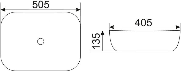 Умывальник CeramaLux D1302H004