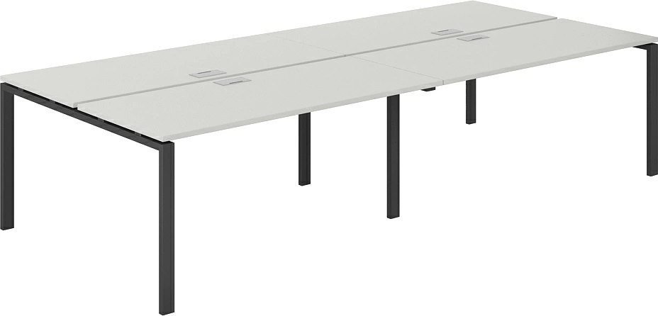 Офисный стол Norden 320х143.8х75 SG.256.SH.63.AN (антрацит/серый бархат)