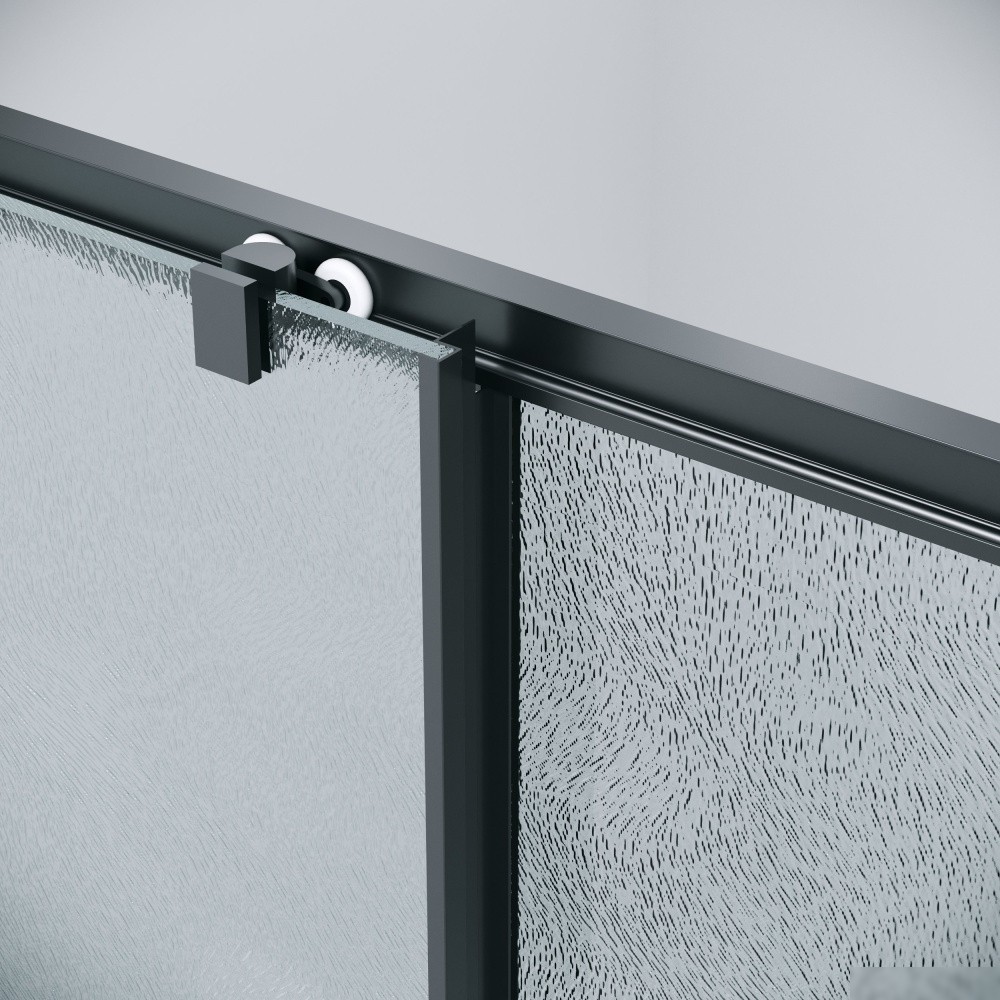 Душевой уголок Grossman Cosmo 130x90x195 120.K33.02.1390.21.02 (черный матовый/стекло шиншилла)