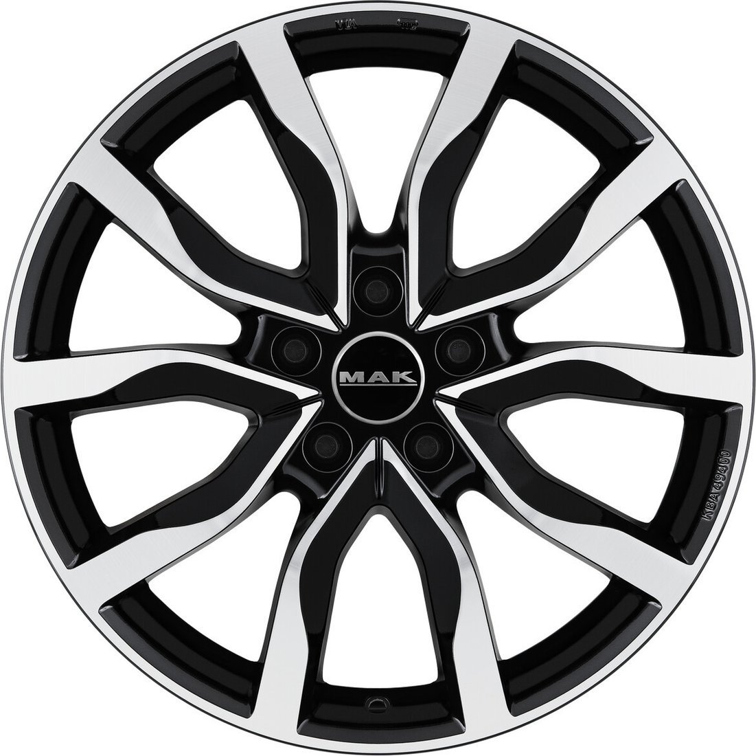 Литые диски MAK Highlands 20x8.5" 5x127мм DIA 71.6мм ET 50мм Black Mirror