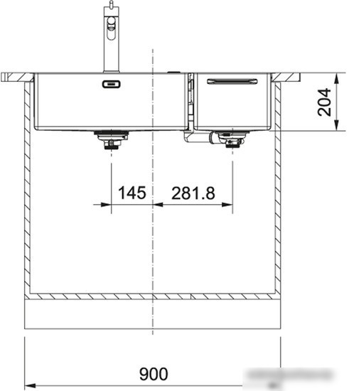Кухонная мойка Franke Box Center BWX 220-54-27 TL 127.0538.260