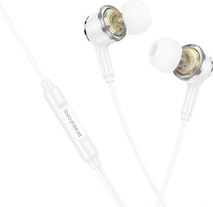 Наушники Borofone BM90 USB Lightning (белый)