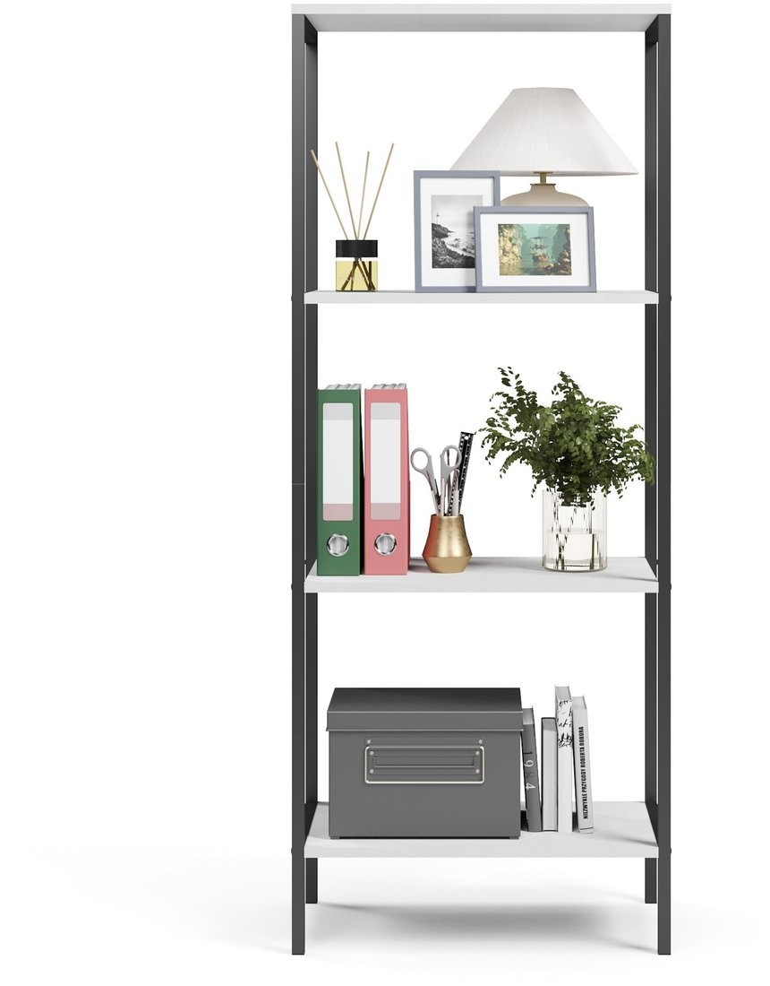 Стеллаж Mio Tesoro Joy Loft (белый/черный)