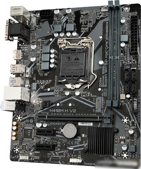 Материнская плата Gigabyte H410M H V2 (rev. 1.0)