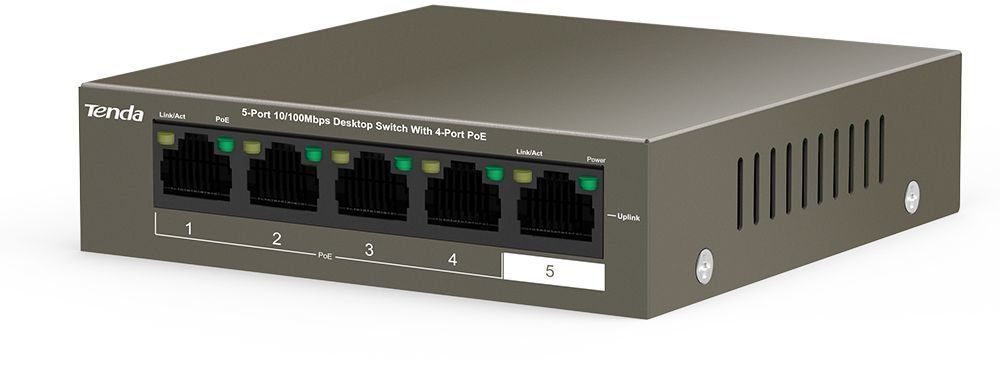 Неуправляемый коммутатор Tenda TEF1105P-4-63W