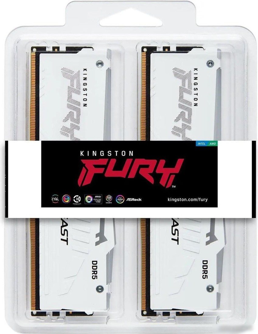 Оперативная память Kingston FURY Beast RGB 2x16ГБ DDR5 6800 МГц KF568C34BWEAK2-32