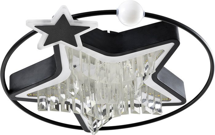 Припотолочная люстра LED4U L8025-450 BK