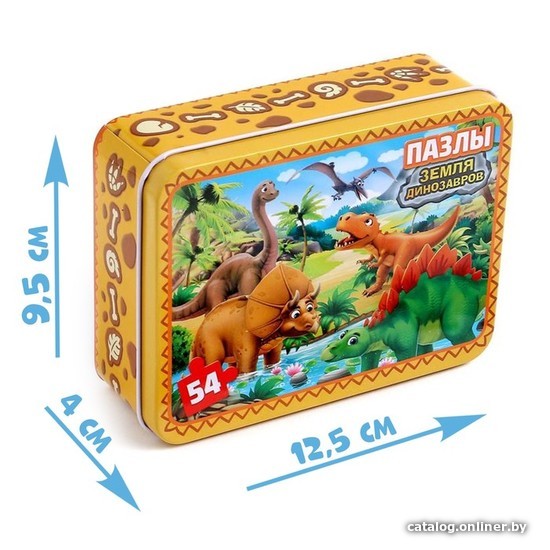 Пазл Puzzle Time Земля динозавров 4637539 (54 эл)