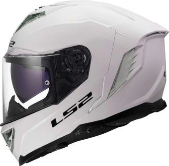 Мотошлем LS2 FF818 Storm III Solid (S, белый глянец)