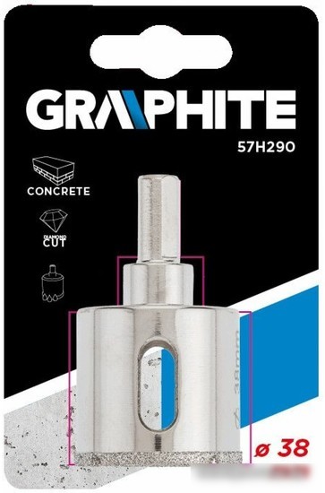 Коронка GRAPHITE 57H290 Коронка GRAPHITE 57H290