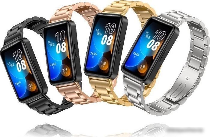 Браслет Rumi Heavy металлический для Huawei Band 8 (золотистый)