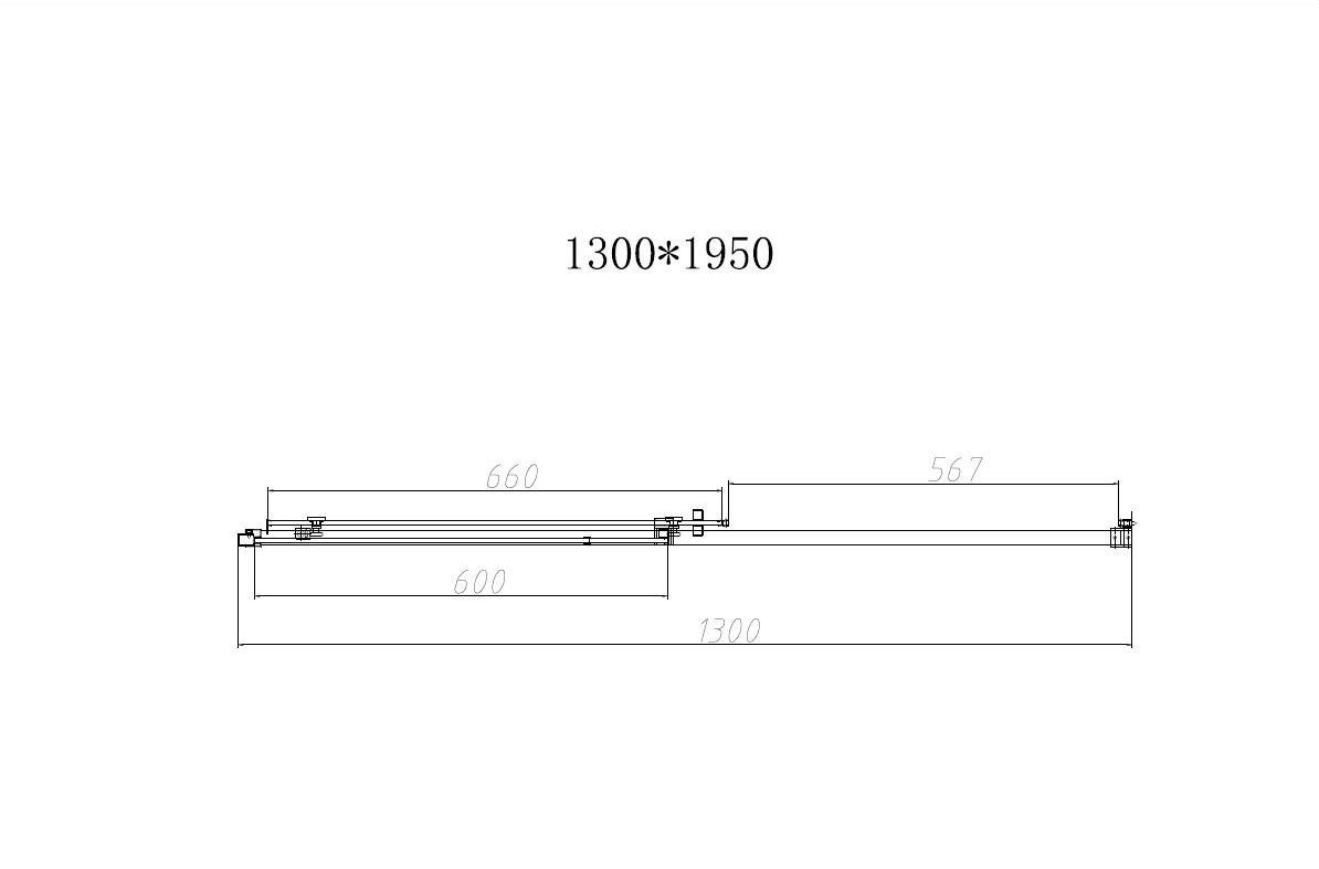 Душевая дверь Vincea Slim-N VDS-4SN130CLGM