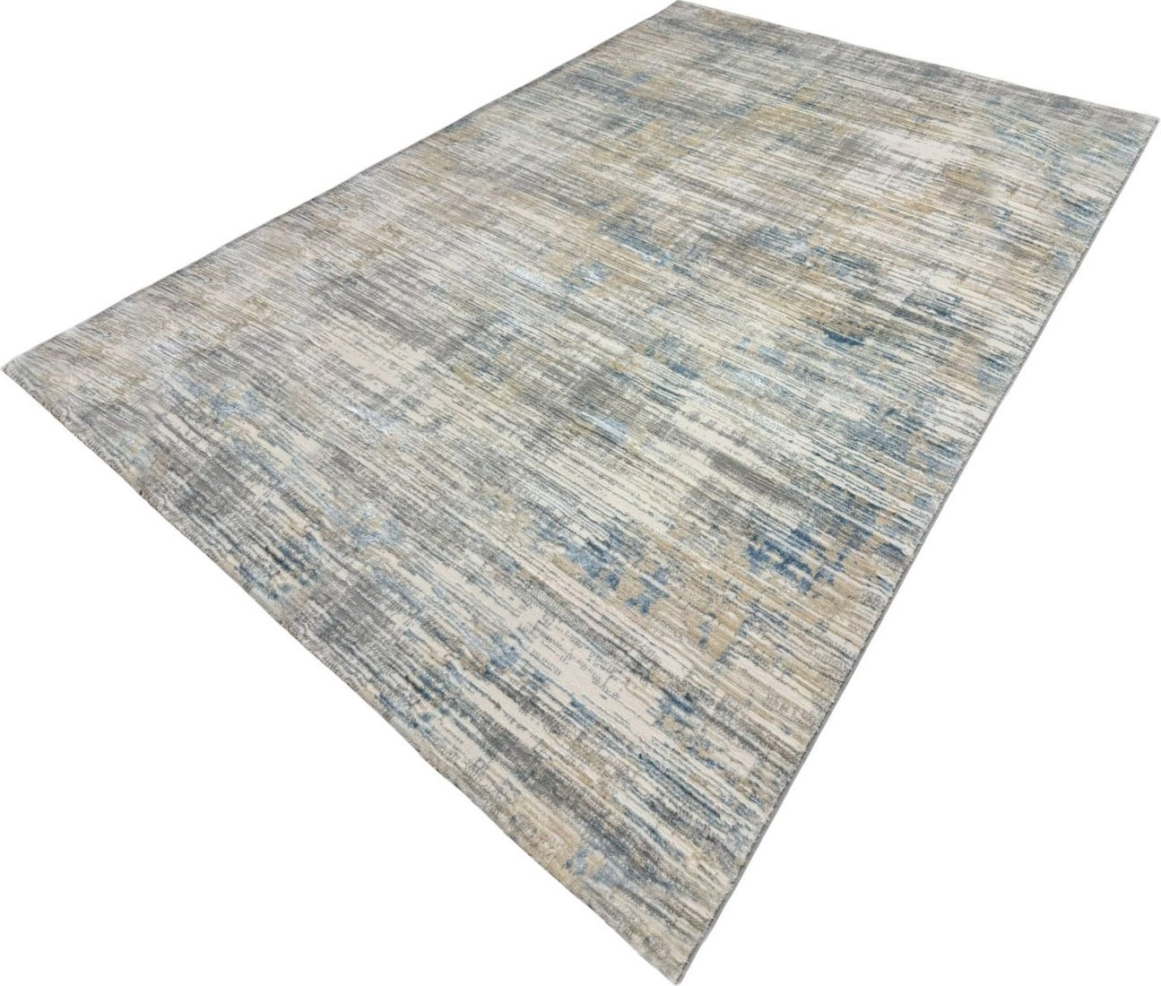 Ковер для жилой комнаты Radjab Carpet Амальфи Прямоугольник A3580A 13620 (1.2x1.8, Ivory/L.Bule)
