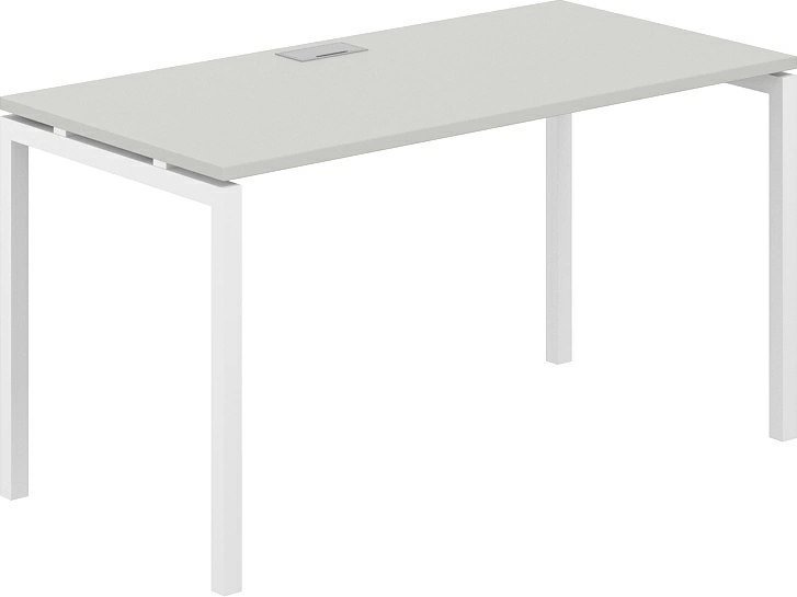 Офисный стол Norden 140х70х75 SG.205.SH.44.WH (белый/серый бархат)