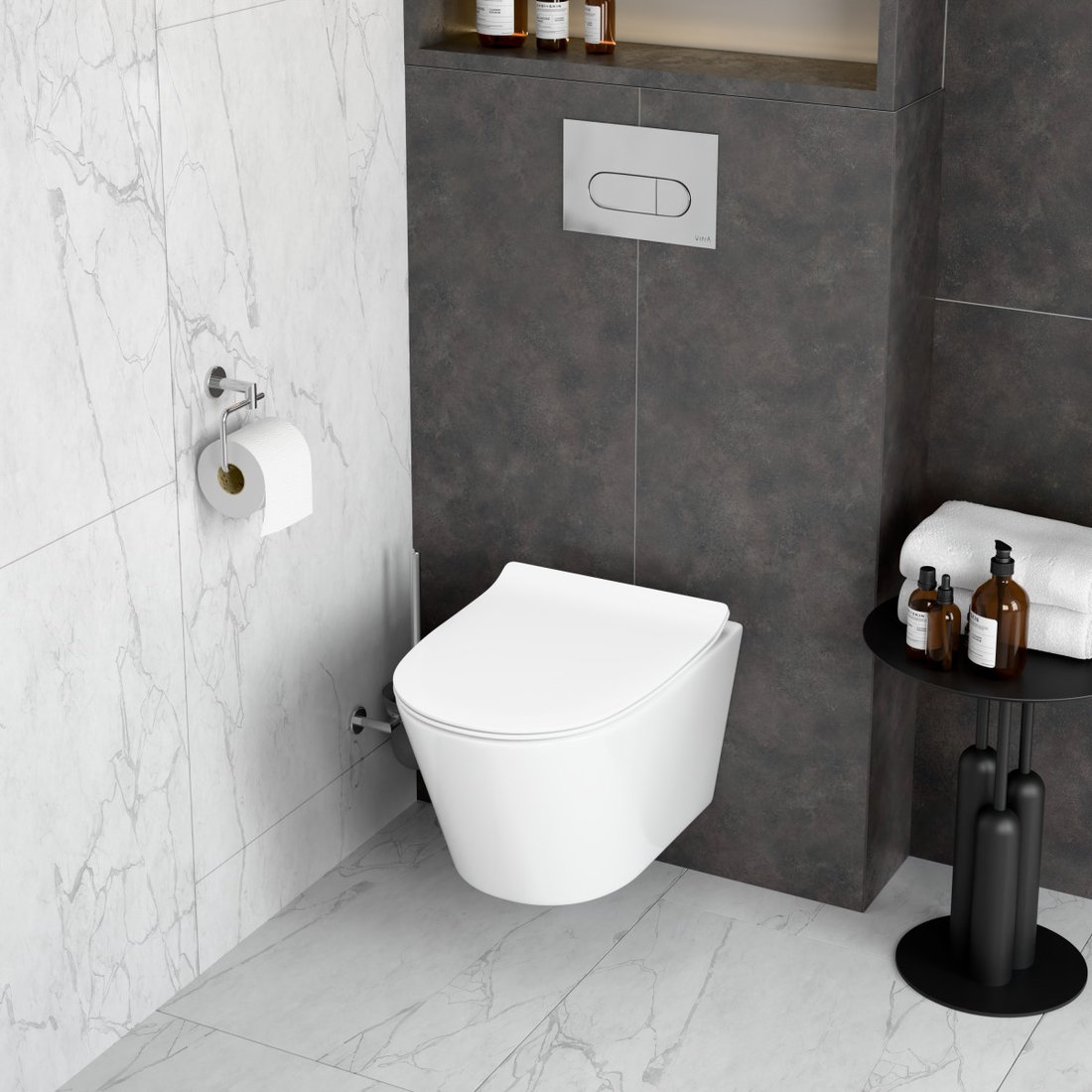 Унитаз подвесной Vitra M50 Tornado VortexFlush 8302B003-6404