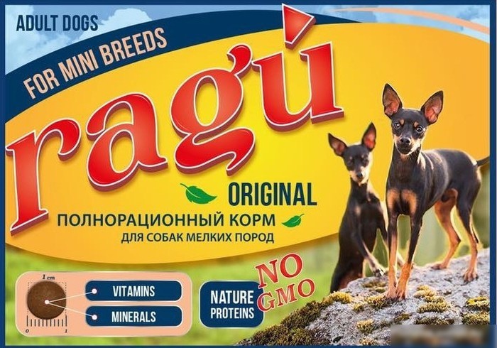 Сухой корм для собак Ragu для взрослых собак мелких пород 3.5 кг