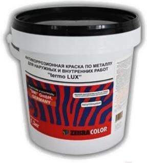 Краска Zebracolor Термо Люкс 1.3кг (белый)