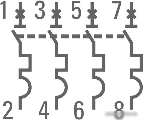 Выключатель автоматический EKF ВА 47-63 4P 25А (C) 4.5kA PROxima mcb4763-4-25C-pro
