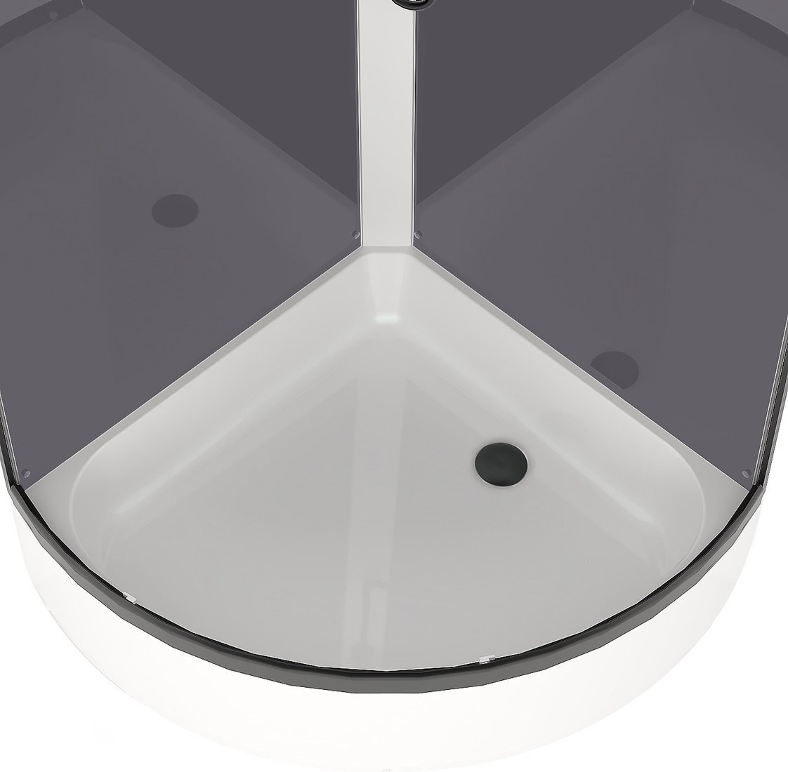 Душевая кабина Domani-Spa Simple 99 Mid 90x90 DS01Sm99MGrCl00.Gt-V1.2-Black