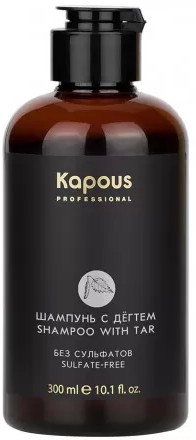 Шампунь Kapous Беcсульфатный с Дегтем 300 мл