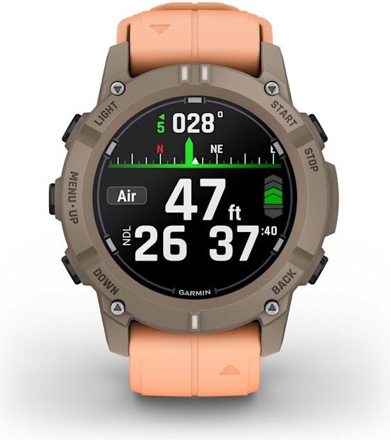 Умные часы Garmin Descent G2 (коричневый/розовый)
