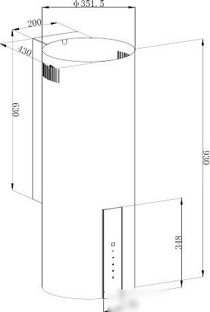 Кухонная вытяжка Korting KHC 35969 DW Cylinder