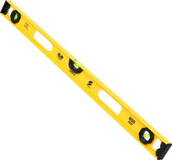 Уровень строительный Deli YS EDL29800G (800мм, рельсовый)