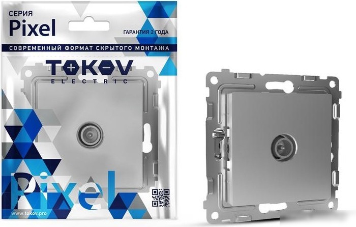 Розетка телевизионная Tokov Electric Pixel TKE-PX-A1O-C03