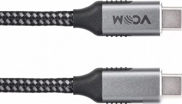 Кабель VCOM CU420M-1.8M USB 3.2 Gen2 Type-C - USB 3.2 Gen2 Type-C (1.8 м, черный)