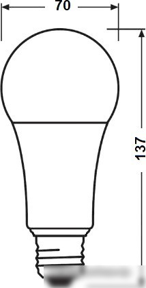 Светодиодная лампа Osram LV CL A150 20 SW/830 230V E27 10X1 RU