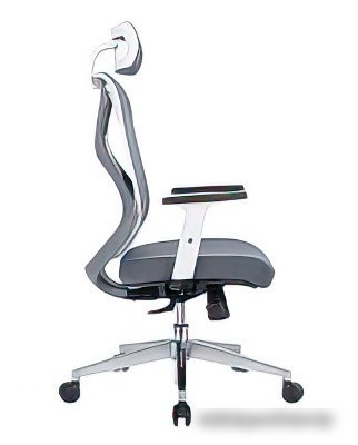 Кресло Norden Имидж Grey YS-0817H(D+T)W (белый пластик/серая сетка)