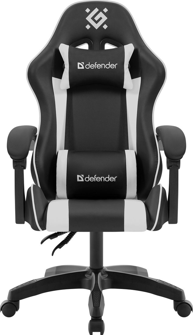 Игровое (геймерское) кресло Defender Legas (черный/белый)