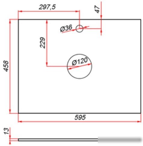 ЗОВ Столешница 13 CKP13W595458C2 (белый)