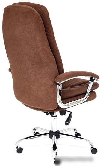 Кресло TetChair Softy LUX (флок, коричневый)