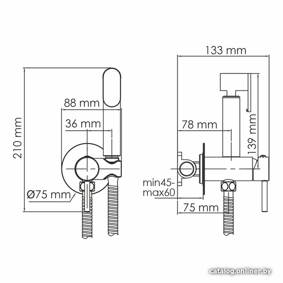 Гигиенический душ Wasserkraft A70138