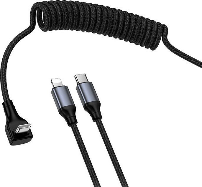 Кабель Hoco DU60 USB Type-C - USB Type-C/Lightning (1.5 м, черный)