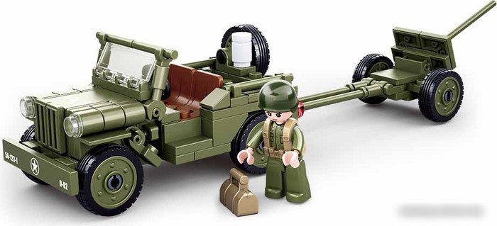 Конструктор Sluban Армия M38-B0853 Iconic Allied Jeep