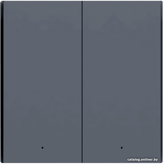 Выключатель Aqara Smart Wall Switch H1 двухклавишный без нейтрали (графит)