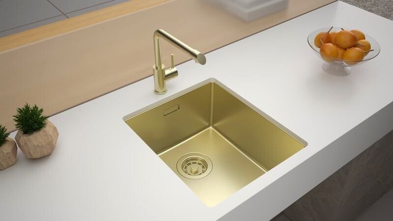 Кухонная мойка Paulmark Lassan 38 UNI LA38-LG (золото/светлое золото)