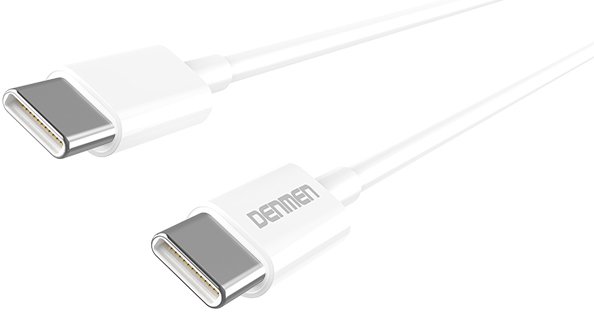 Кабель Denmen D10C USB Type-C - USB Type-C (1 м, белый)
