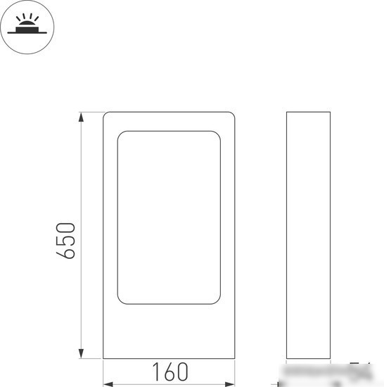 Садовый светильник Arlight LGD-PATH-FRAME-H650-7W Warm3000 021929(1)