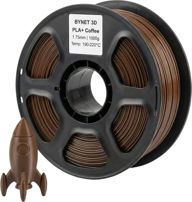 Филамент BYNET3D PLA+ BN_PLA10_CO (Coffe)