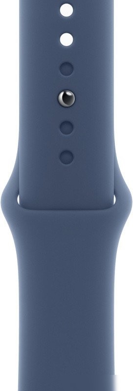 Умные часы Apple Watch SE 2 44 мм (алюминиевый корпус, серебристый/синий деним, спортивный силиконовый ремешок M/L)