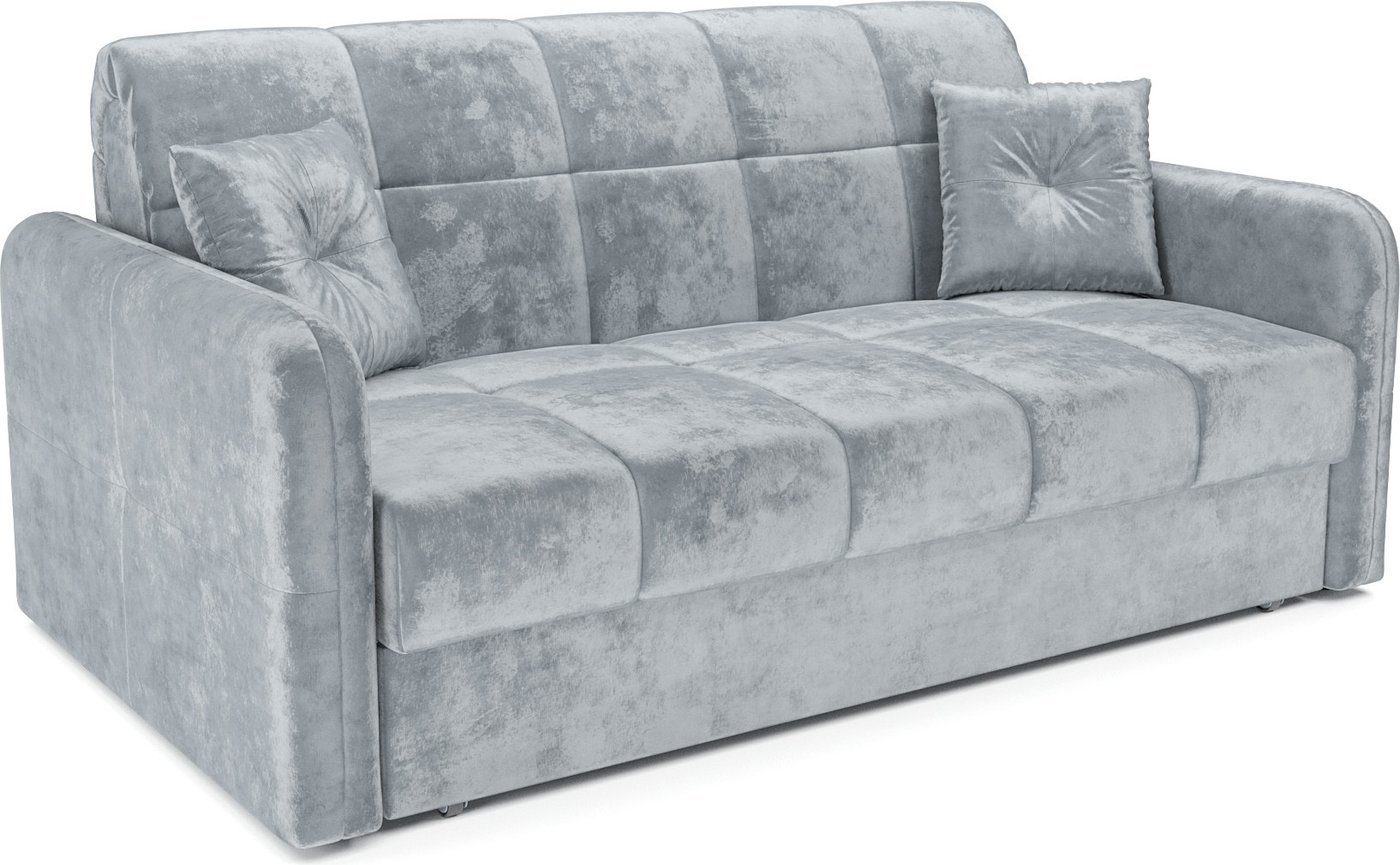 Диван Мебель-АРС Аккордеон Свег ППУ 140x200 (велюр серый Plush OWV-11)