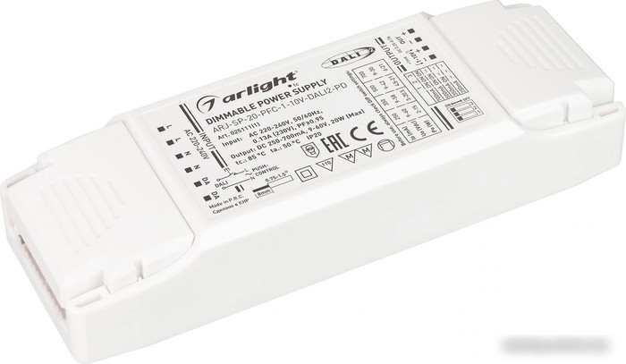 Блок питания Arlight ARJ-SP-20-PFC-1-10V-DALI2-PD 025111(1)