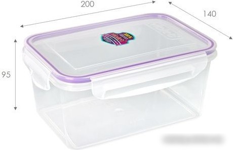 Контейнер Violet 93160 (1.6 л, прозрачный)